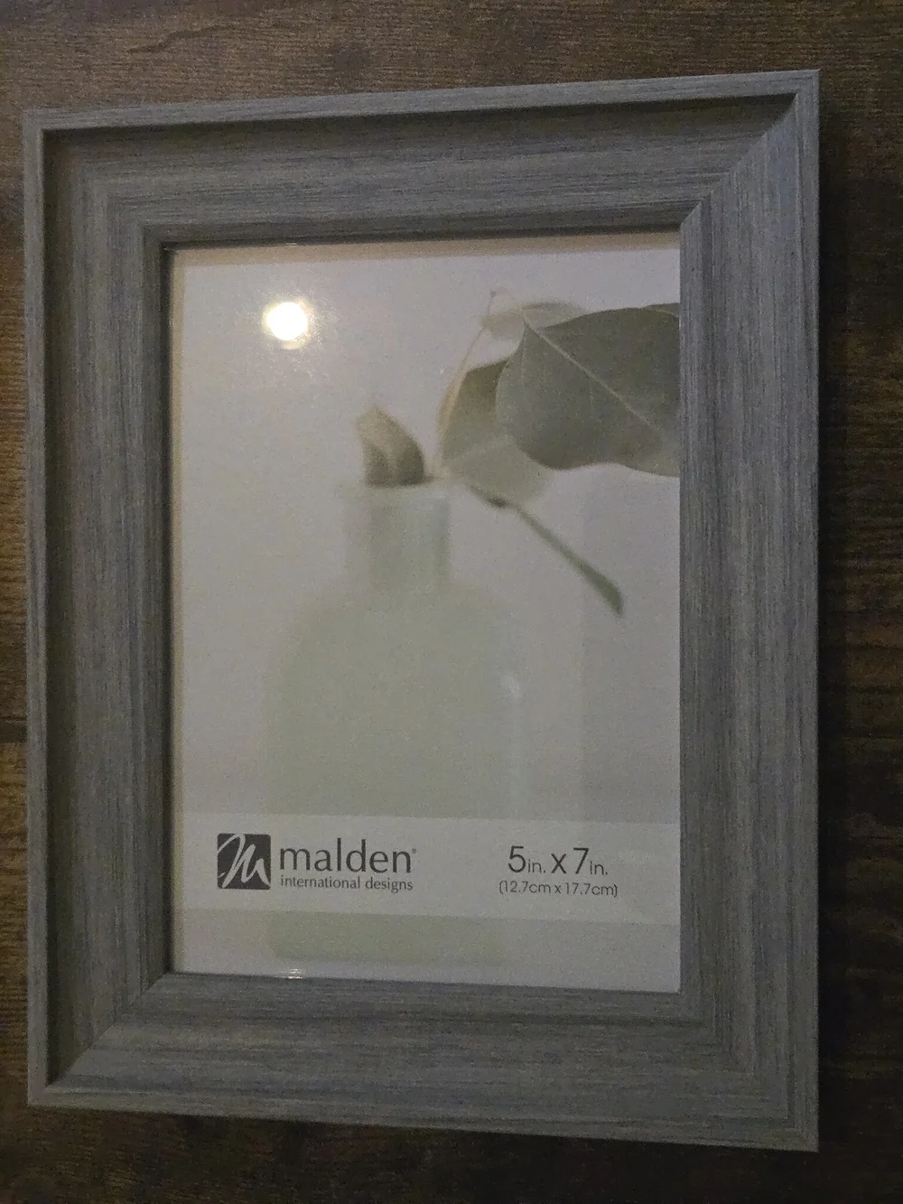 Malden Gray Woodgrain Picture Frame - Set of 2